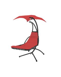 Replacement Canopy for Best Choice Products Hanging Curved Chaise Lounge Chair - RipLock 350 - Cinnabar