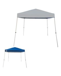 Replacement Canopy for Z-Shade Base 10' X 10', Canopy Top 8' X 8' Slant Leg - RipLock 350 - Slate Gray