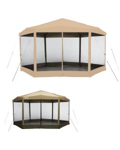 Replacement Canopy with Netting Set for Coleman Back Home 15’ x 13’ Instant Setup Tent - RipLock 350