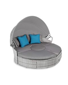Replacement Canopy for Best Choice Products Outdoor Patio Wicker Daybed - RipLock 350 - Slate Gray