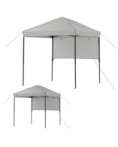 Replacement Canopy and Sunwall for Ozark Trail 6' x 6' Pop Up Canopy - RipLock 350 - Slate Gray
