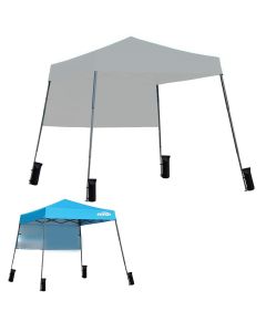 Replacement Canopy and Sunshade for Ezyfast Base 7.5' x 7.5', Canopy Top 6' x 6' Slant Leg Pop Up - RipLock 350 - Slate Gray