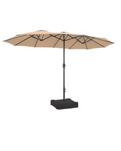 Replacement Canopy for BigRoof 15' Double Sided Patio Umbrella - RipLock 350