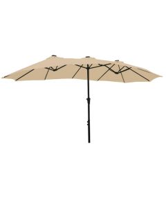 Replacement Canopy for Ainfox Hopkinton 15' Double Sided Patio LED Umbrella - RipLock 350