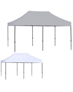 Replacement Canopy for ABCCANOPY 10' X 20' Pop Up Commercial Tent Gazebo - RipLock 350 - Slate Gray