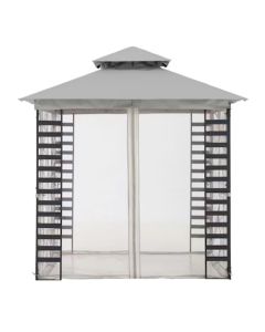 Replacement Canopy for Hampton Bay Sherwood 8' x 8' Gazebo - RipLock 350 - Slate Gray