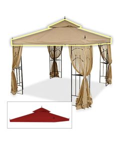 Replacement Canopy for Hampton Bay Arrow Gazebo - RIPLOCK 350