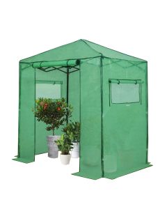 Replacement Cover for Eagle Peak 6' x 4' Portable Walk In Instant Pop Up Greenhouse - PE Fabric - Green