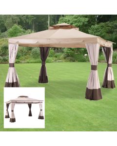 Replacement Canopy and Net for Montana Gazebo - RipLock 350