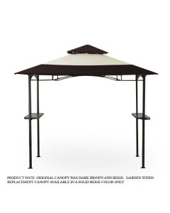 Replacement Canopy for LED Grill Gazebo - BEIGE - Riplock 350