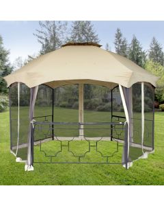 Replacement Canopy for Hexagon Gazebo - Riplock 350