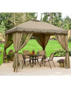 10 x 10 Portable Gazebo Replacement Canopy and Netting