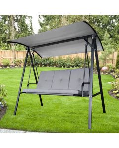 Replacement Canopy Top for Three Person Swing - Slate Gray - Riplock 350