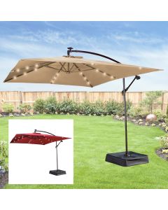 Replacement Canopy for Solar Rect Umbrella - Riplock - BEIGE