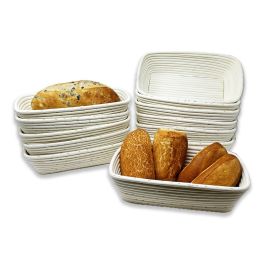 12 Pack - Artisan Collection Rectangular Proofing Basket 12in