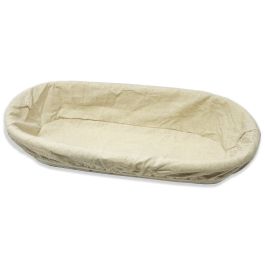 Artisan Long Oblong Proof Basket w/ CLOTH LINER 13in