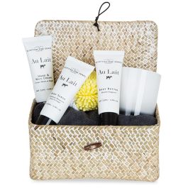 Alexa Keepsake Storage Box with Lid - Natural White Wash 9in 