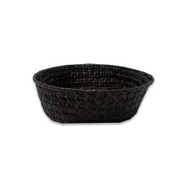 Alexa Mahogany Round Tray Basket - 6in