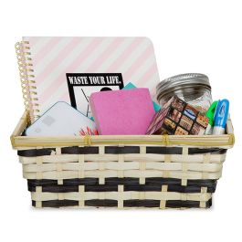 Rectangular Bamboo Utility Basket 10in 