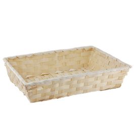 Natural Rectangular Bamboo Tray - Large 12in 