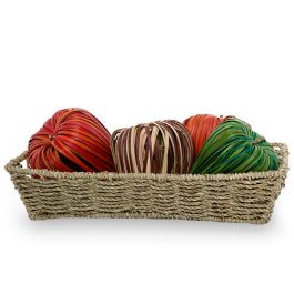 Michaela Sea Grass Flat Rectangular Tray Basket 13in