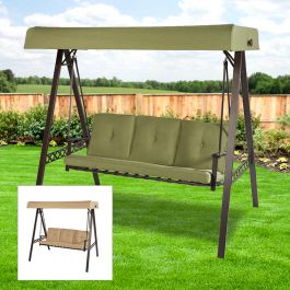 Replacement Canopy for Lowes 3 Person Swing Beige Garden Winds