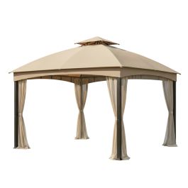 Apex Garden La Parte Superior del toldo de Repuesto Solo Puede Adaptarse al Modelo #D-GZ136PST-N Summer Breeze Soft Top Gazebo (Solo Parte Superior