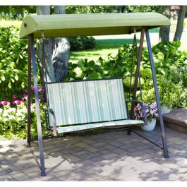 Mainstays Striped 2 Person Swing Replacement Canopy Garden Winds