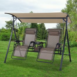 Mainstays big and tall zero gravity outdoor reclining porch swing best sale