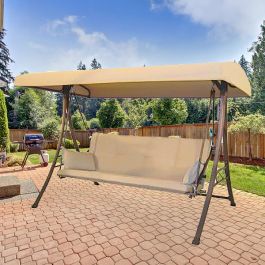 Replacement Swing Canopy Home Depot 3 Person Futon Swing S010047 SKU No. 672792 Garden Winds