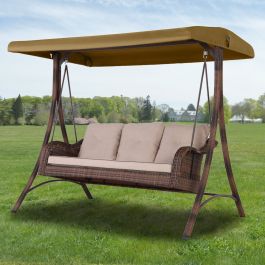 Replacement Canopy for Palermo Swing Brown Garden Winds