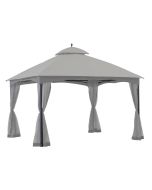 Replacement Canopy and Netting Set for A101012201, A101012202, A101012200 Zanker Gazebo - Riplock 350 - Slate Gray