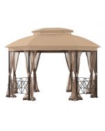 Replacement Canopy and Netting Set for Living Accents Octagon Gazebo A101007502 - Riplock 350