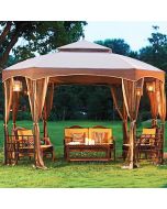 Sienna Octagon Replacement Canopy and Net - RipLock 350