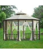Octagon Gazebo Replacement Canopy and Net - RipLock 350