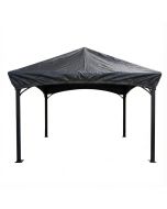 Gazebo Canopy Protective Rain Cover for Allen Roth 10' x 12' Gazebo - Black