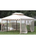 DC Am 12 ft Scalloped Replacement Canopy and Net - RipLock 350