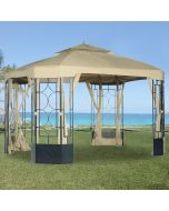 Replacement Canopy and Netting Set for Alcove Gazebo - RipLock 3
