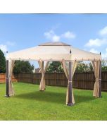 Pacific Casual 10 ft. x 12 ft. Mediterra Gazebo Replacement Canopy 